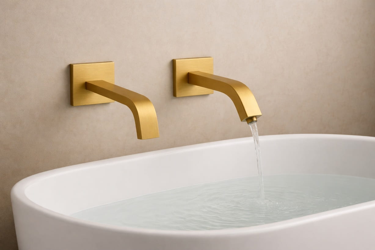 Gold luxury bathroom